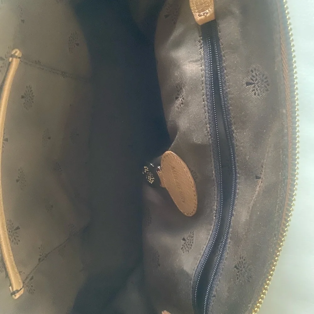 Mulberry Tan Leather Satchel Elegant Design - Picture 4 of 5